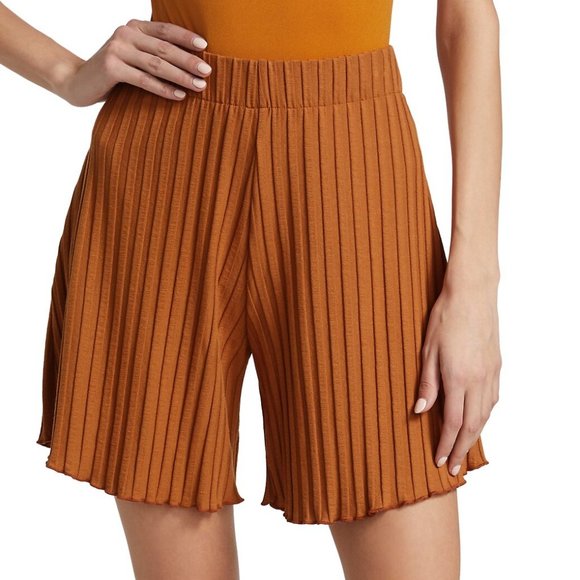 Simon Miller Sutton High-Rise Rib-Knit Shorts - Picture 2 of 6